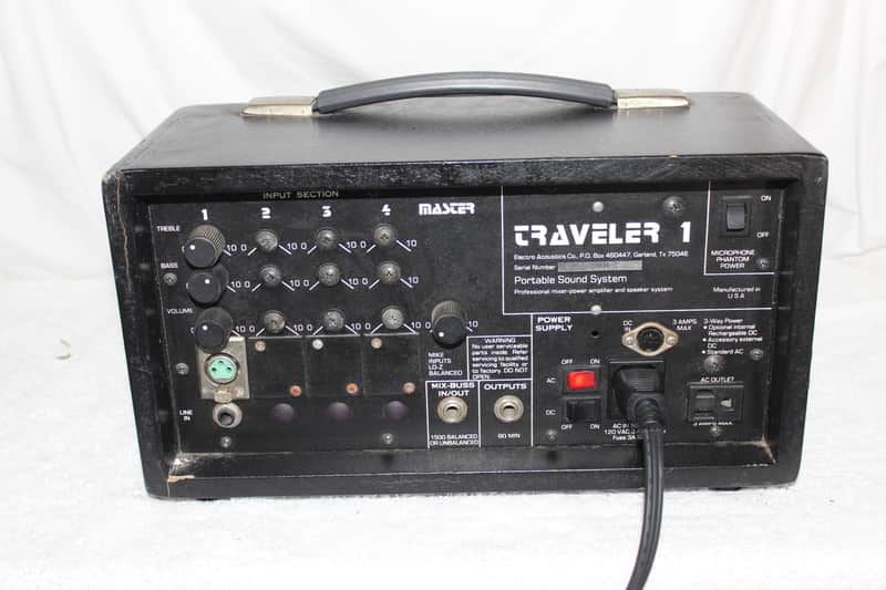 Electro Acoustics Co. Traveler 1 Portable Sound System aug25 #12 2000-present - wood image 1