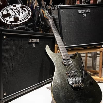 1990 Hamer USA Centaura HH - Offset Pickups - Black/Gold Sparkle - case included image 5