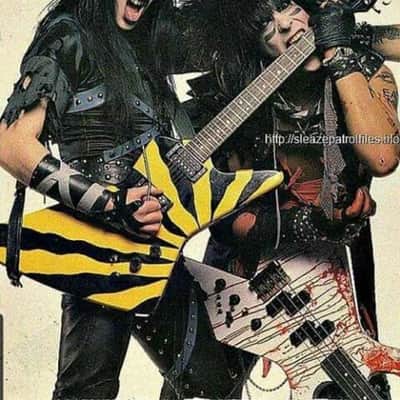 For the Motley Crue Fan Tribute USA Hamer Blitz 83 The Dirt Mick Mars CRUE image 2