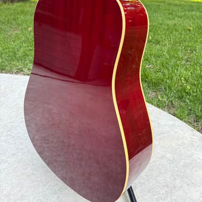 Epiphone Hummingbird 2008 - Cherry Sunburst image 9