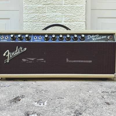 Fender Limited Edition '65 Reissue Deluxe Reverb Head - Blonde 2014–2016 - Blonde image 2