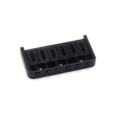 KD By AxLabs 6-String Hardtail Bridge - String-Through-Body, 3-Screw Mount - Satin Black image 1