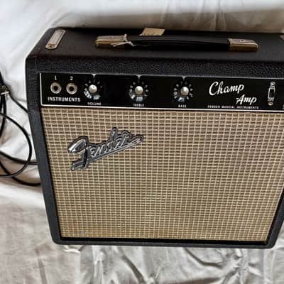 1966 Fender Blackface Champ Amp image 2