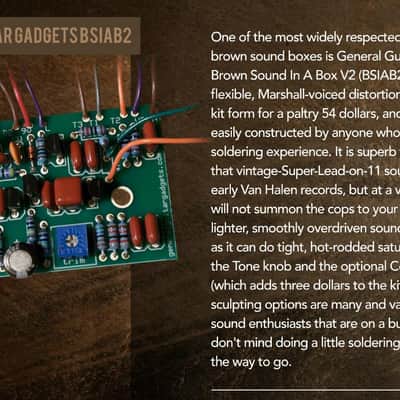 General Guitar Gadgets Brown-Sound-In-A-Box2  Complete Kit image 2