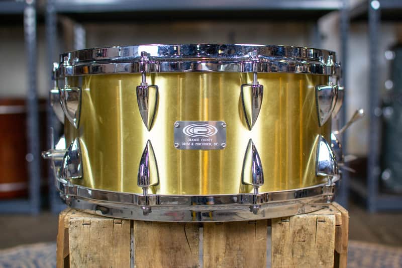 OCDP NAMM show 14×6.5 OCDP Brushed 6.5x14 Bell Brass Snare Drum | Reverb