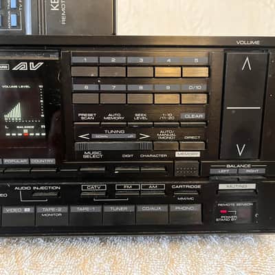 Vintage Kenwood KR-V126R A/V Stereo Receiver-125 WPC Power House-Remote-Tested Working Condition - Black image 2