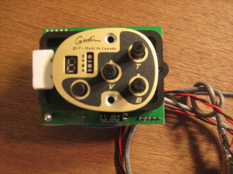 Godin QIT System -- Complete -- Preamp, pickup, battery terminal, jack - Seagull image 1