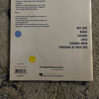 Riff by Riff: Eric Clapton Guitar Instruction and CD Book image 2
