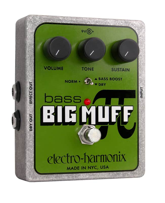 Electro-Harmonix BASS BIG MUFF PI Distortion/Sustainer Battery inc, 9.6DC-200 PSU optional image 1
