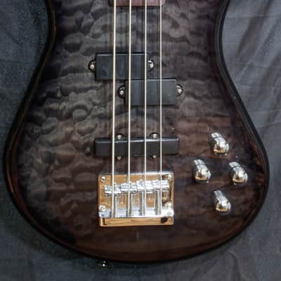Spector Legend 4 standard quilt top gloss bass guitar with gig bag, great player! image 1