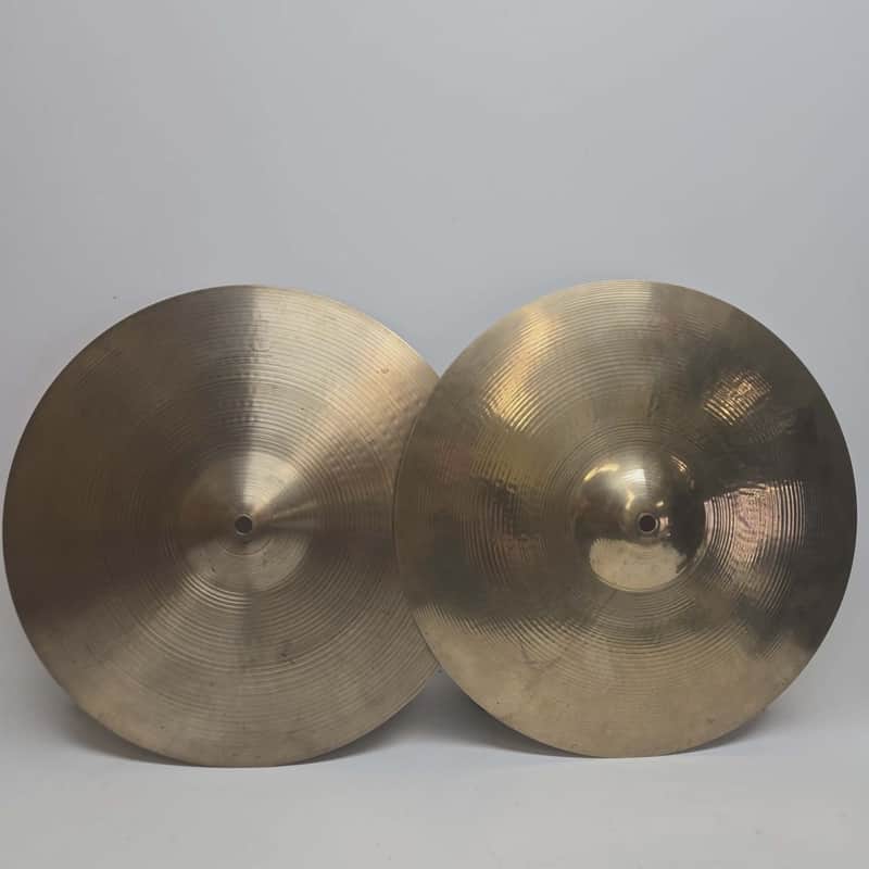 Zildjian Avedis New Beat Hi-Hat Cymbals 14'' (Pair) Natural - 1991 - Present image 1