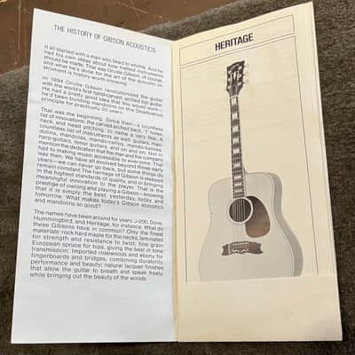 Gibson Acoustic Series Brochure 1980’s image 2