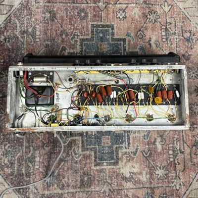 1969 Fender Bassman Amp AB165 Vintage Silverface Drip Edge Made In USA Tube Guitar Amplifier Head! image 11