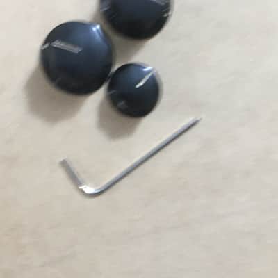 Vintage Reissue Fender Cosmo USA Relic Black Jazz Bass Knobs For 1/4 Pots Guitar image 13