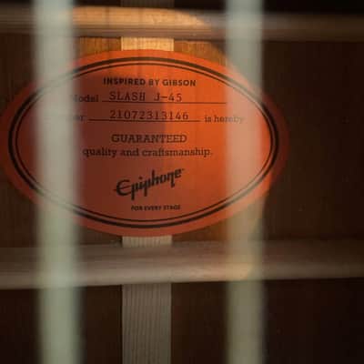 Epiphone J45 „Slash“ Acoustic VSB seit 2021 - Vermillion Burst image 7