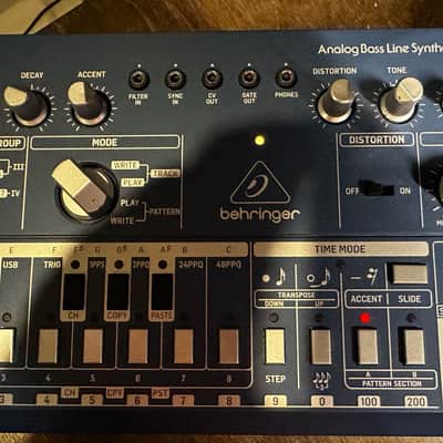 Behringer TD-3 Analog Bass Line Synthesizer 2019 - Present - Blue image 3