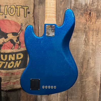 Fender Custom Shop Masterbuilt John Suhr "Grand Finale" Jazz Bass V 1997 - Blue Flake image 5