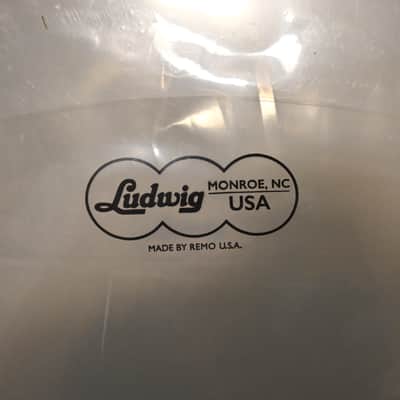 *2* Ludwig 24" Powerstroke 3 Clear Silver Dot Bass Drum Heads Remo P3 image 2