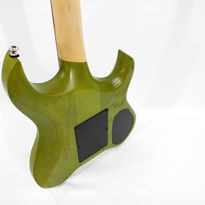 Kiesel *Left-Handed* Vader Neck-Thru 6 - Trans Moss Green w/ OHSC image 8