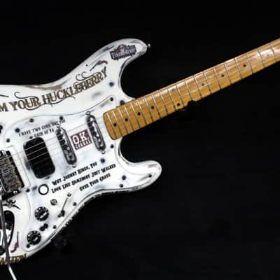 Custom Painted and Upgraded Ultra Rare (MIK) Mid 80's Arbor T-516 Guitar - Aged and Worn With Custom Graphics and Matching Pickguard image 6