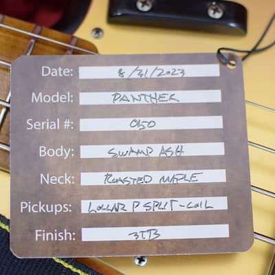 Shabat Panther Bass 3-Tone Sunburst RFM image 14