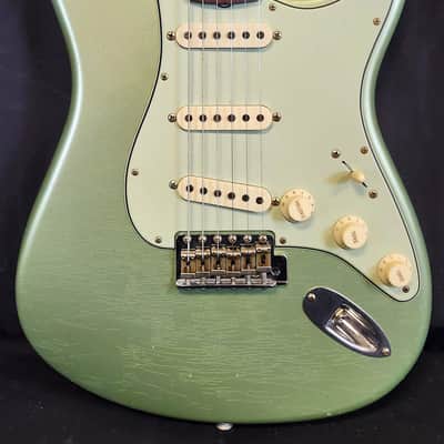 Fender Custom Shop 1959 Stratocaster Journeyman Relic, Time Machine Series, AAA Rosewood FB, Sage Green Metallic image 4