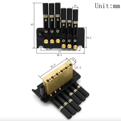 Chrome Fixed Headless Guitar Bridge Tremolo System image 6