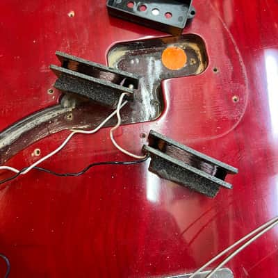 Fender Precision Bass Left-Handed with Maple Fretboard 1970 - 1983 - Ruby Red image 8