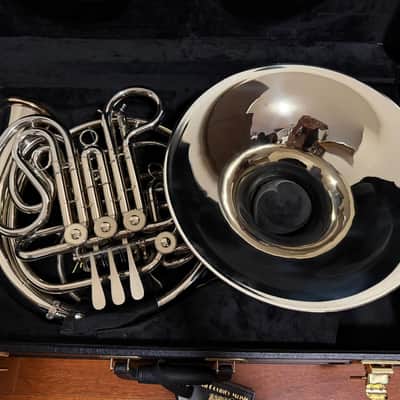 Holton H279 Farkas Professional Model Double French Horn with Detachable Bell 2010s - Clear-Lacquered Brass image 3