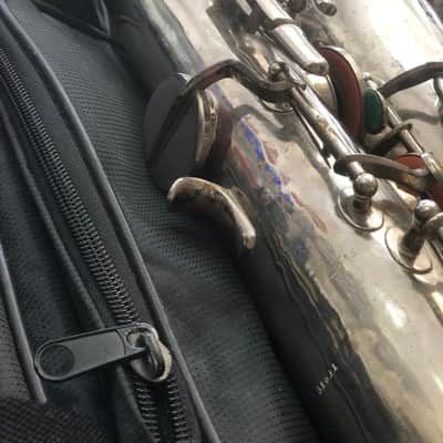 AMATI Toneking Kraslice Tenor Sax s.n. 31601 Czech made 1970 - silver image 7
