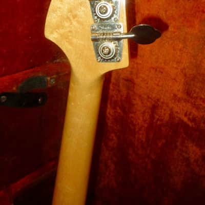 1973 Fender Mustang Bass Competition Red w/ Original Hardshell Case image 4