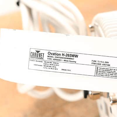 Chauvet Ovation H-265WW LED House Light (White) CG01C5J image 9