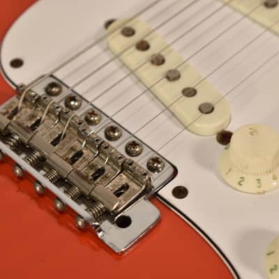 1982 Fender American Vintage Stratocaster '62 Reissue Fiesta Red Electric Guitar w/OHSC image 8