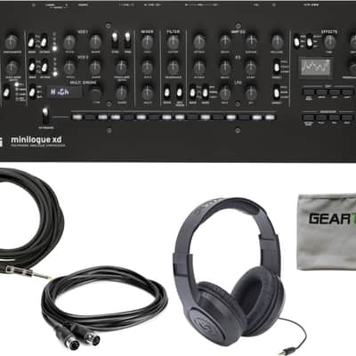 Korg MINILOGUE XD MODULE Desktop Module/ Keyboard Voice Expander w/ Pedal, 2 Cables, Cloth image 1