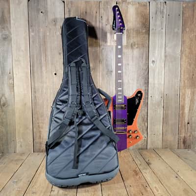 Kauer Banshee Custom Firebird Baritone - Tangelo Orange and Deep Purple Flake image 25