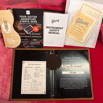Gibson Custom Shop Willcutt Exclusive 1957 Les Paul Standard Reissue V3 Neck Goldtop (550) image 8
