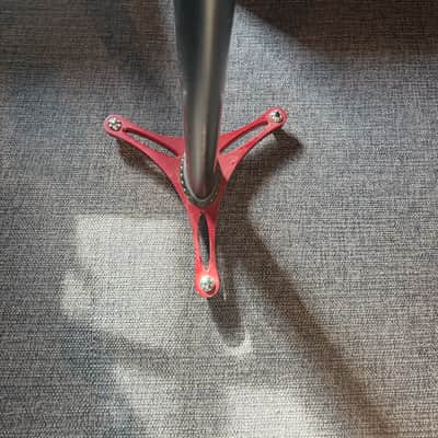 Ultimate Support MS-90/45R Column Studio Monitor Stands - 45' (Pair) 2010s - Red image 3
