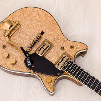 1962 Gretsch Champagne Sparkle Jet Double Cutaway 6129T w/ Burns Vibrato, Case image 9