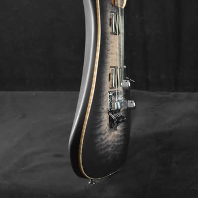 Tom Anderson Drop Top Satin Super Natural Black Burst with Binding image 5
