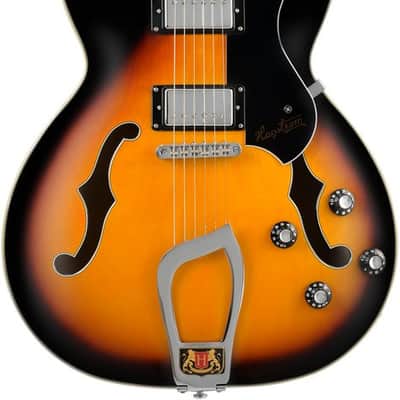 Hagstrom HSVIK18 Electric Guitar, Viking, Tobacco Burst image 1