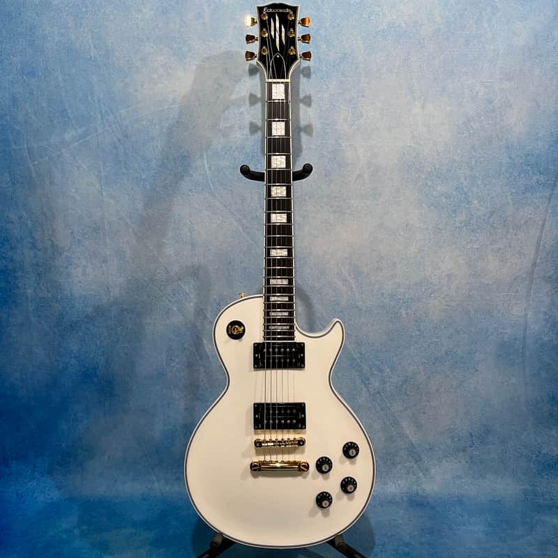 Edwards by ESP E-LPC 2022 White Les Paul Custom Made in Japan | Reverb