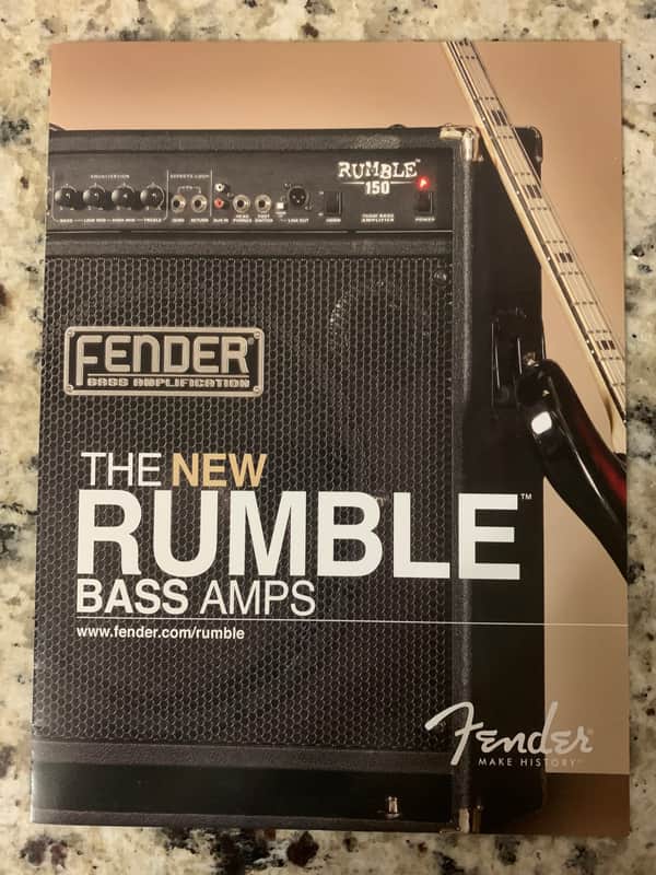 Fender Rumble Bass Amp Brochure 2010 image 1
