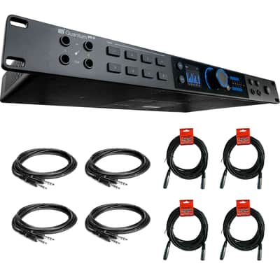 PreSonus Quantum HD 8 USB-C Audio Interface Bundle with 1/4" Male Phone to 1/4" Male Phone TRS Cable -5 (4 Pieces) and XLR- XLR Cable (4 Pieces) image 1