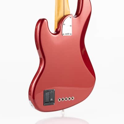 Fender American Ultra II Jazz Bass V with Maple Fretboard - Sinister Red image 7