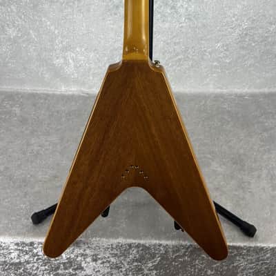 Epiphone Korina Flying V electric guitar with Gibson case image 8