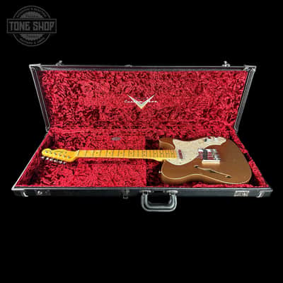 Used 2020 Fender Custom Shop Limited 1968 Thinline Telecaster Firemist Gold Metallic w/case TSU24939 image 11