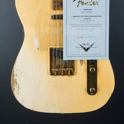 Fender Custom Shop Masterbuilt Dale Wilson 50’S Telecaster 2025 - White Blonde (COD 2035UG) image 9