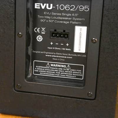 Electro-Voice (EV) EVU-1062/95 6.5" 2-Way Passive Loudspeaker CG01XYF image 7