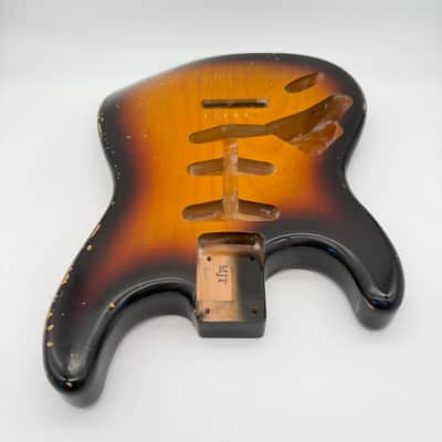 MJT Stratocaster Relic Body Alder Nitro Lefty Light mjt6629 image 4