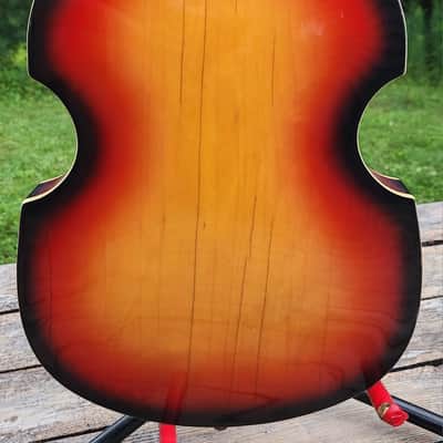 RARE! Teisco Kingston FB2 Violin Bass Sunburst 1967 Japan image 7